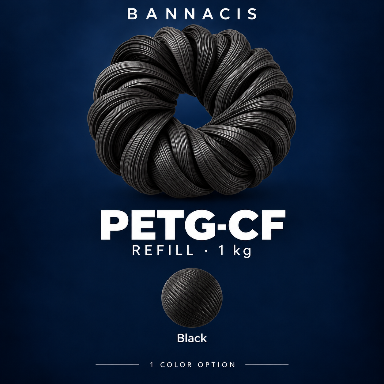 Bannacis PETG-CF - Refill (1 kg) — Preorder
